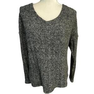 KUT from the Kloth Women's‎ Gray Marled Long Sleeve Pullover Knit Sweater Medium